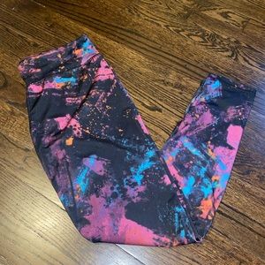 Galaxy themed print extra stretchy leggings